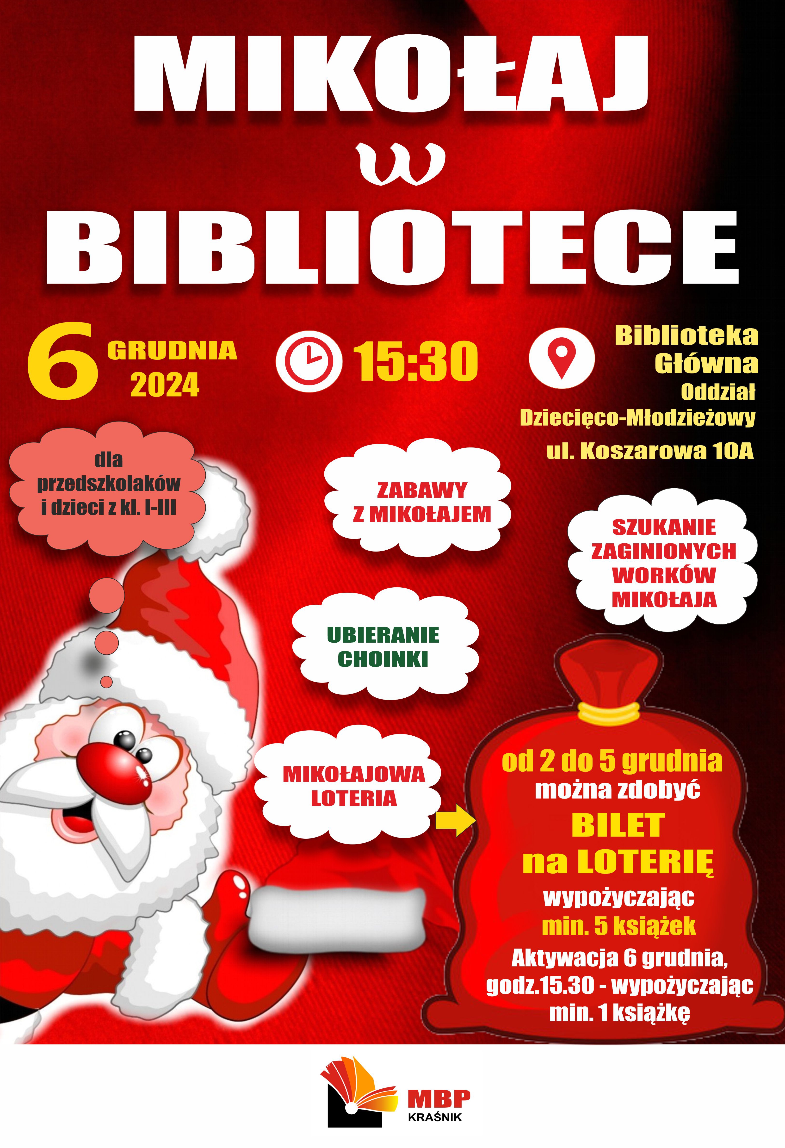 Mikołaj w Bibliotece