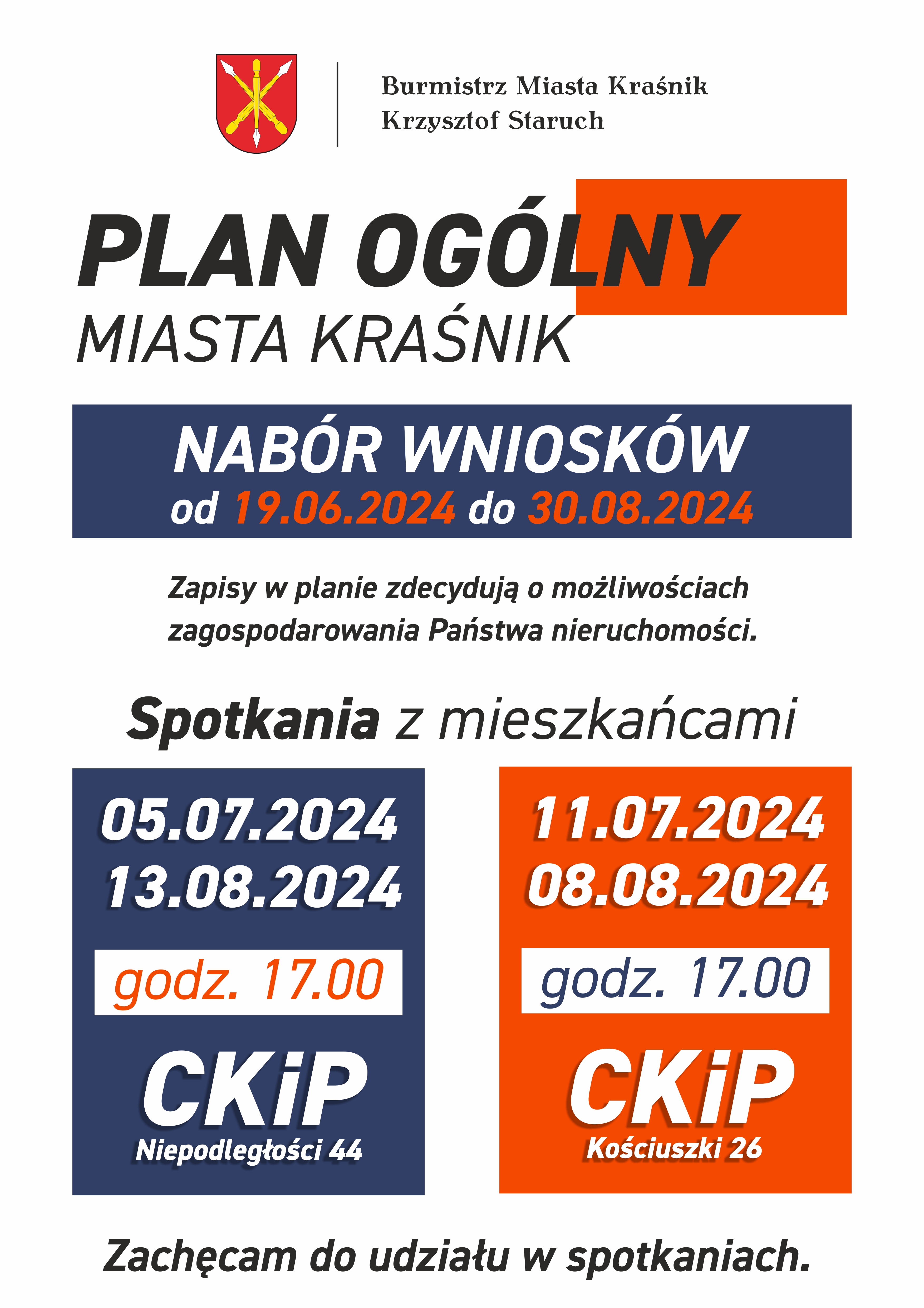 Plan Ogólny Miasta Kraśnik - nabór wniosków