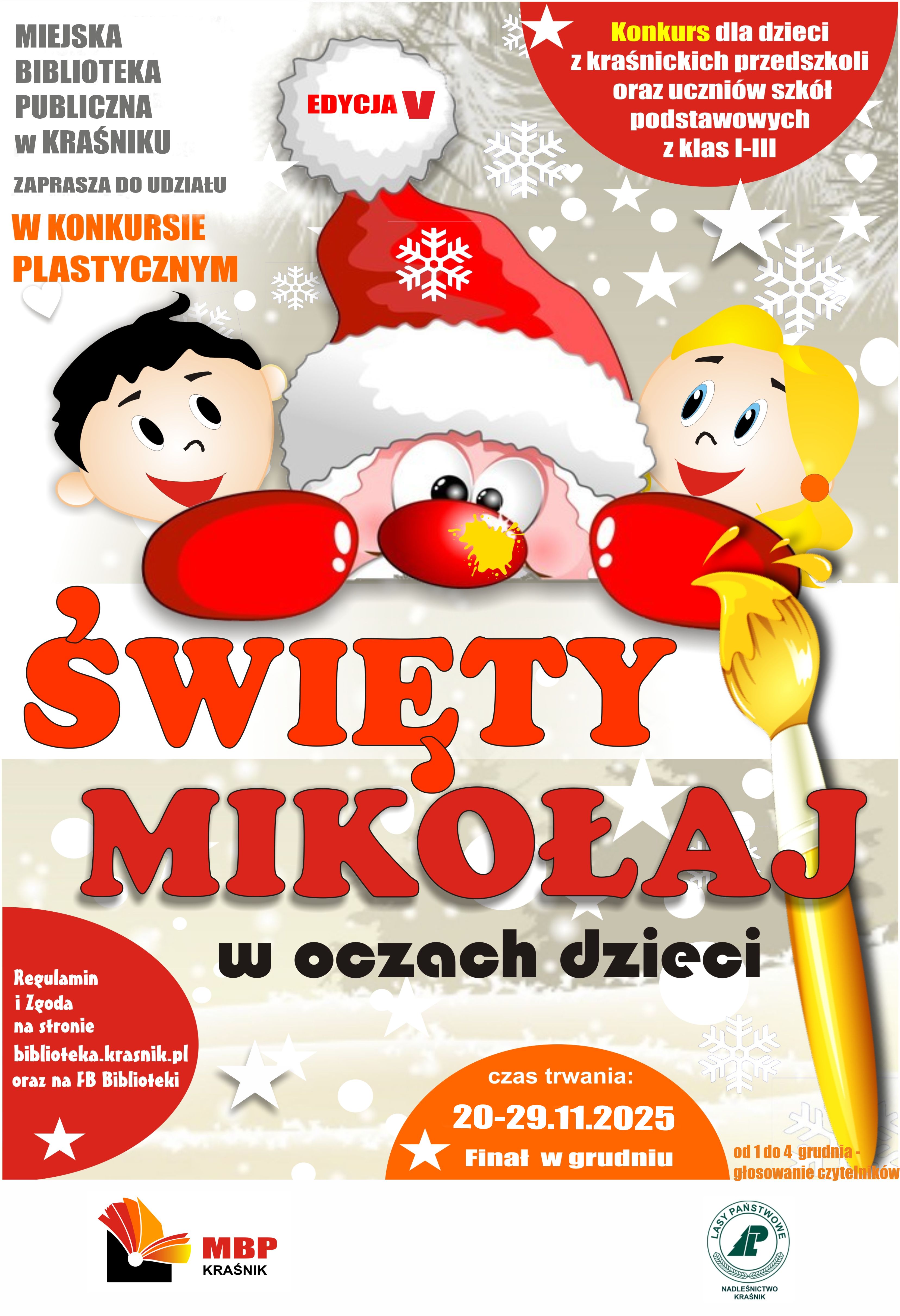 Mikołaj w oczach dzieci - konkurs plastyczny
