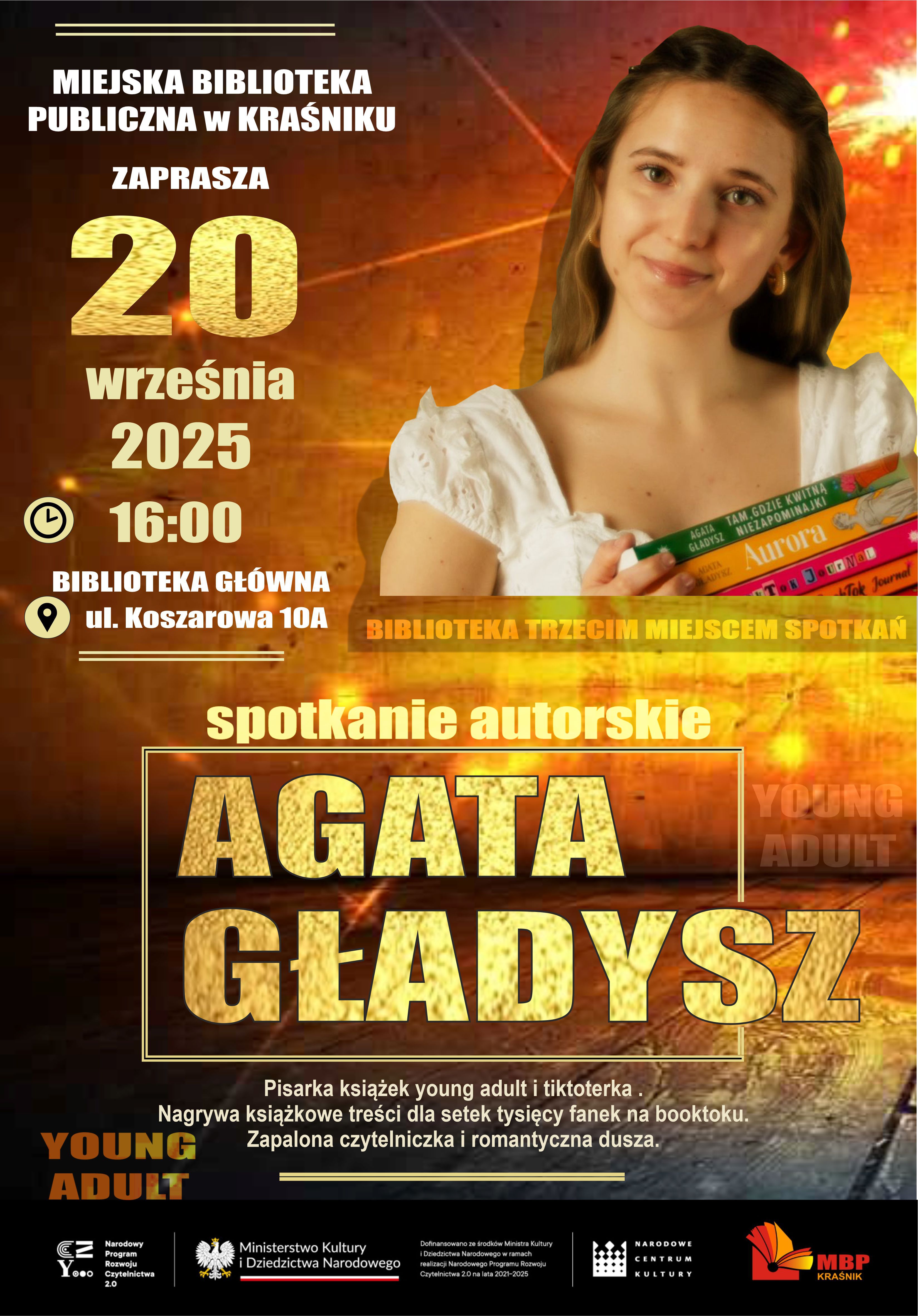 plakat spotkanie z agatą gładysz