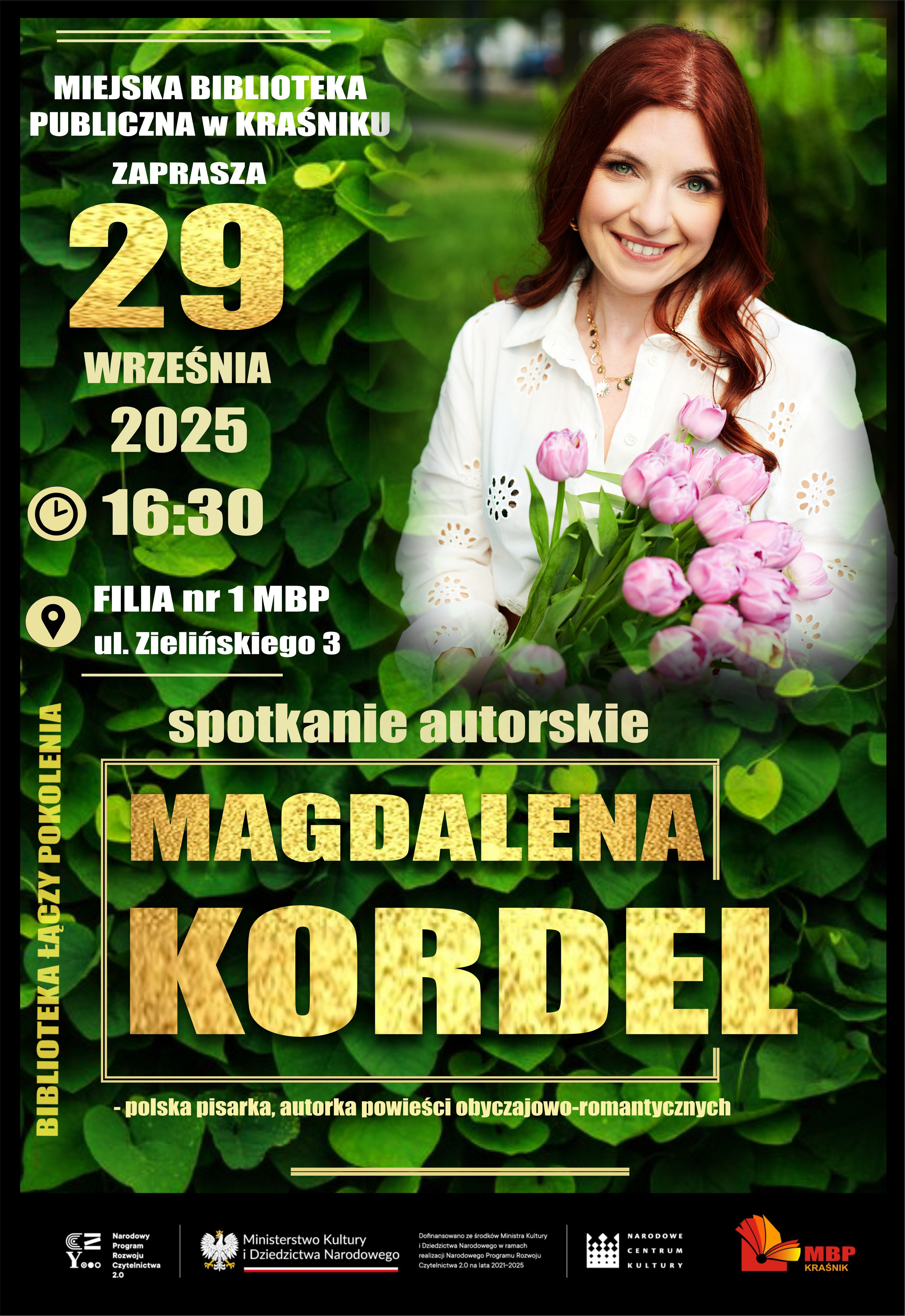 plakat spotkanie z magdaleną kordel