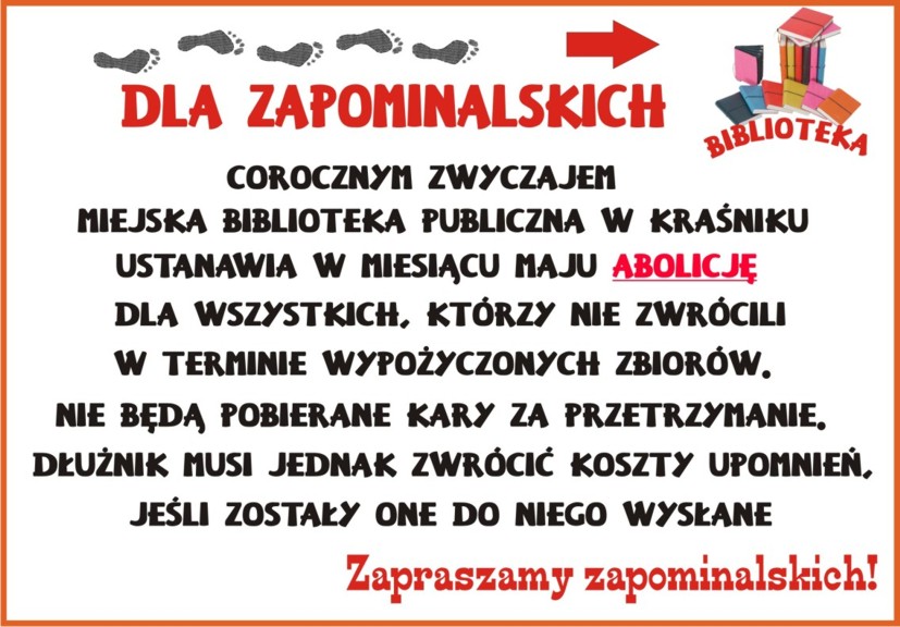 Informacja o majowej abolicji w MBP Kraśnik
